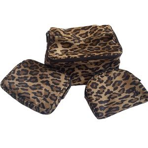 Leopard print Ralph Lauren 3pcs organizer bag